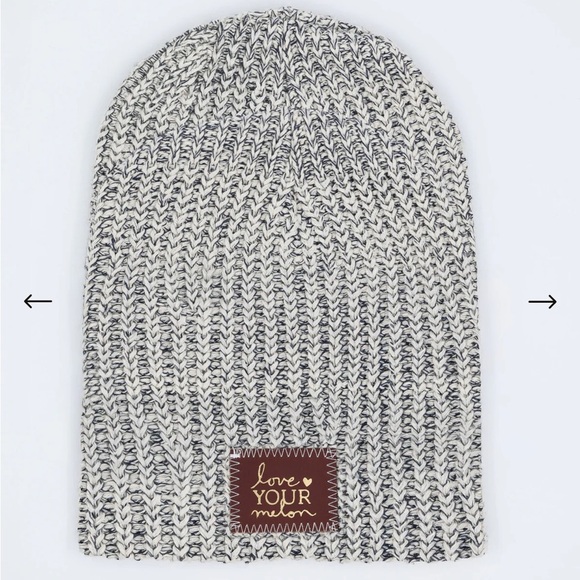LOVE YOUR MELON Beanie Hat Cotton Navy Speckled OSFM Men’s Women’s - Picture 6 of 12